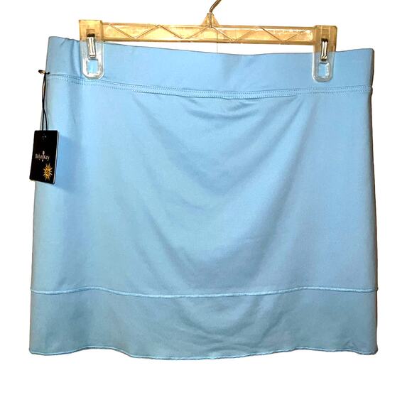 Belyn Key Baby Blue TIERED SKORT X-Large Sun Protection UPF 50 Tennis Golf NEW - Picture 5 of 13